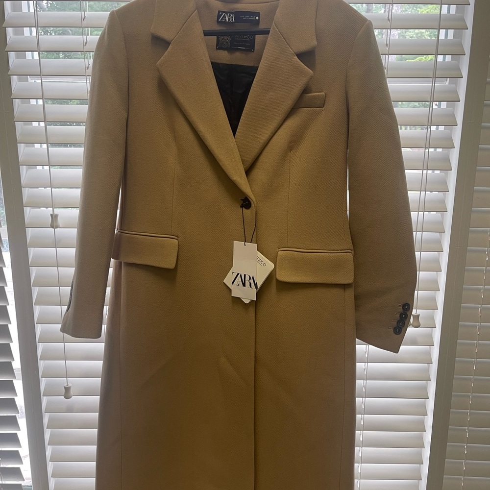 NWT Zara Women's Classic Camel Trench Coat